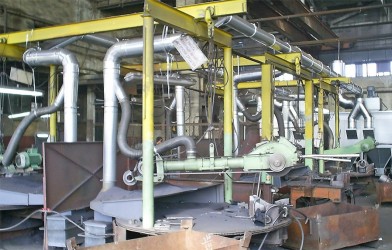 Прахоуловителна инсталация в цех за механична обработка на отливки - ЗЕФИР ЕООД